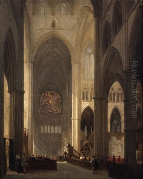 Preche Dans Une Cathedrale Gothique - view 1