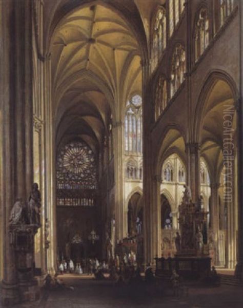 Interieur De La Cathedrale D'amiens - view 1