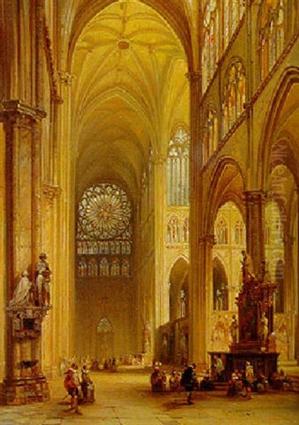 The Interior Of Amiens Cathedral - view 1