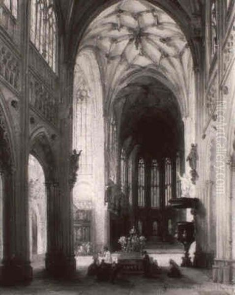Innenansicht Einer Gotischen Kirche - view 1