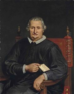 Portrait Of A Clergyman, Half-length, In Black Robes, Holding A Letter