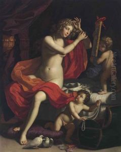 The Toilette Of Venus by Benedetto Gennari the Younger
