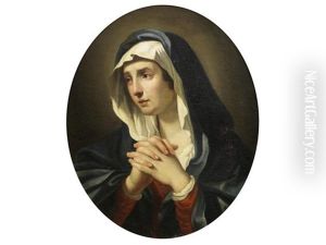 Mater Dolorosa, Within A Painted Oval by Benedetto Gennari the Younger