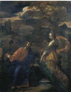 Cristo E La Samaritana Al Pozzo by Benedetto Gennari the Younger