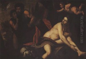 Diane Surprise Par Des Chasseurs by Benedetto Gennari the Younger