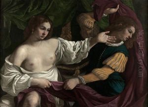 Joseph Et La Femme De Putiphar by Bartolomeo Gennari