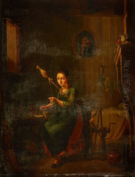 La Jeune Fileuse - view 1