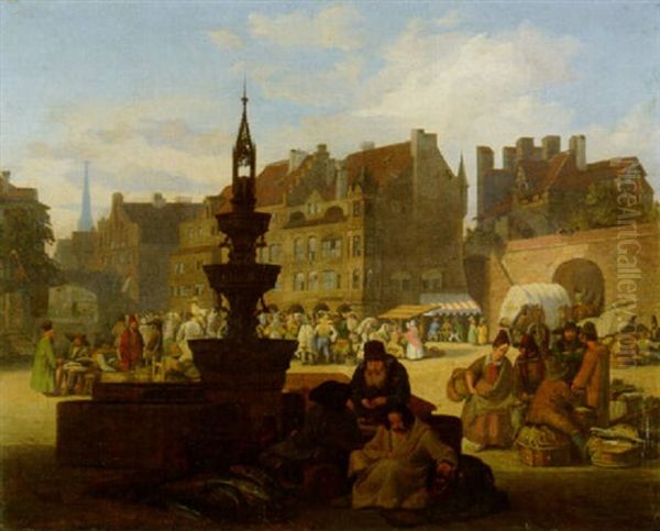 A Busy Marketplace - view 1