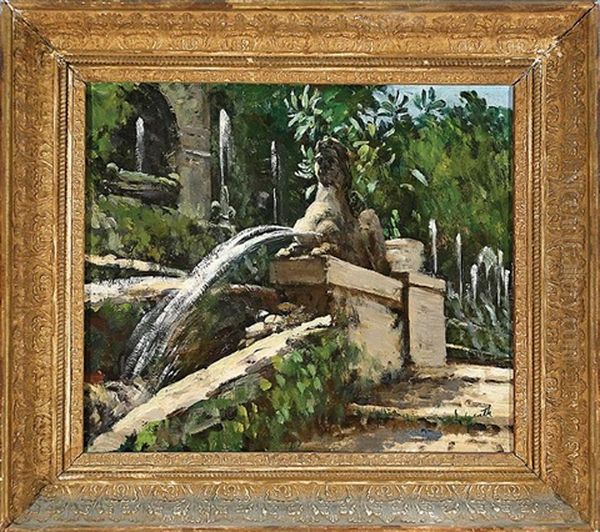 Fountain, Villa D'este, Tivoli, Italy - view 1