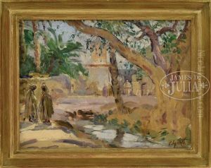 Orientalist Landscape by Lillian M. Genth
