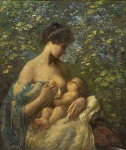 Mother And Child by Lillian M. Genth