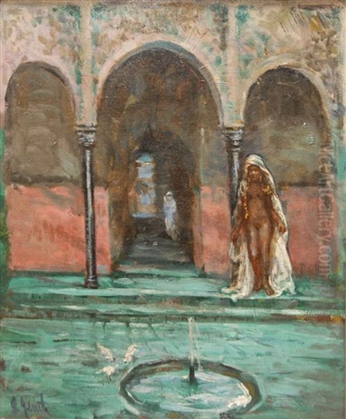 Arab Woman At The Bath - view 1
