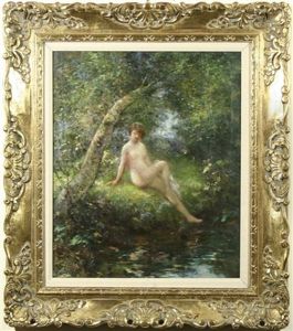 Nude By The Stream by Lillian M. Genth