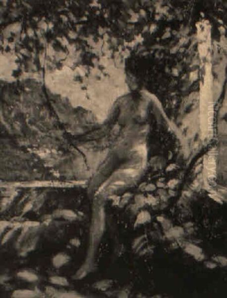 Nude Under An Arbor - view 1