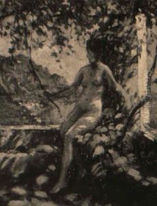 Nude Under An Arbor