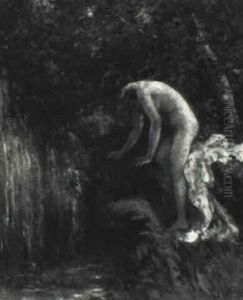 Nude By Waterfall