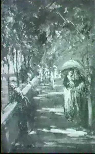 Promenading Along The River - view 1