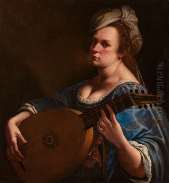 Self-portrait As A Lute Player - view 1