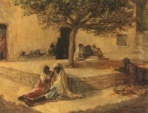Arabs Shaded From The Afternoon Heat by Ismael Gentz