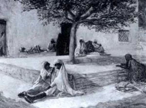 Arabs Resting In The Shade by Ismael Gentz