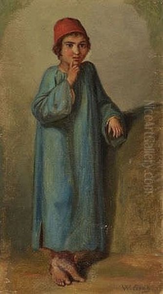 Orientalischer Junge Mit Rotem Fez - view 1