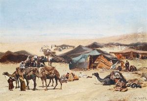 Beduinenlager by Wilhelm (Karl) Gentz