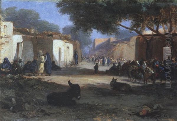 Marktszene In Nordafrika Oder Arabien - view 1