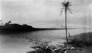 Landschaft In Agypten by Wilhelm (Karl) Gentz