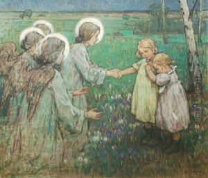 Appearence On A Meadow In Spring by Berthold Genzmer