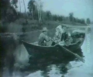 Romantische Kahnfahrt by Berthold Genzmer