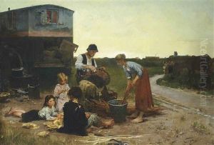 Les Vanniers by Henry Jules Jean Geoffroy