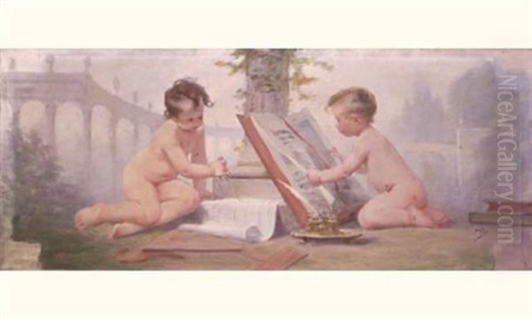 Deux Enfants Jouant - view 1