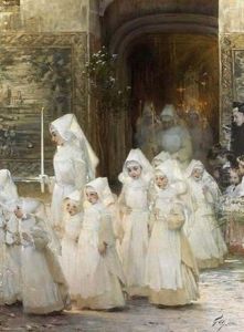 Theorie Des Petites Filles A La Procession De La Fete Dieu (l'hopital De Beaune) Theorie Des Petites Filles A La Procession De La Fete Dieu (l'hopital De Beaune)
