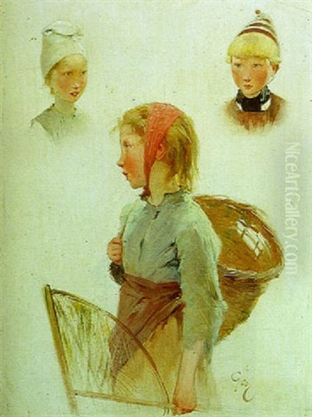 Jeune Fille Au Panier - view 1