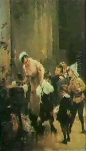 La Fessee by Henry Jules Jean Geoffroy