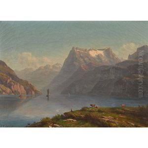 Vierwaldstattersee Mit Urirotstock by Jean Philippe George-Julliard