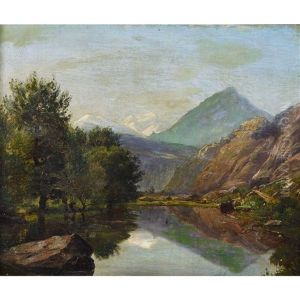 Paysage A Vernayaz by Jean Philippe George-Julliard
