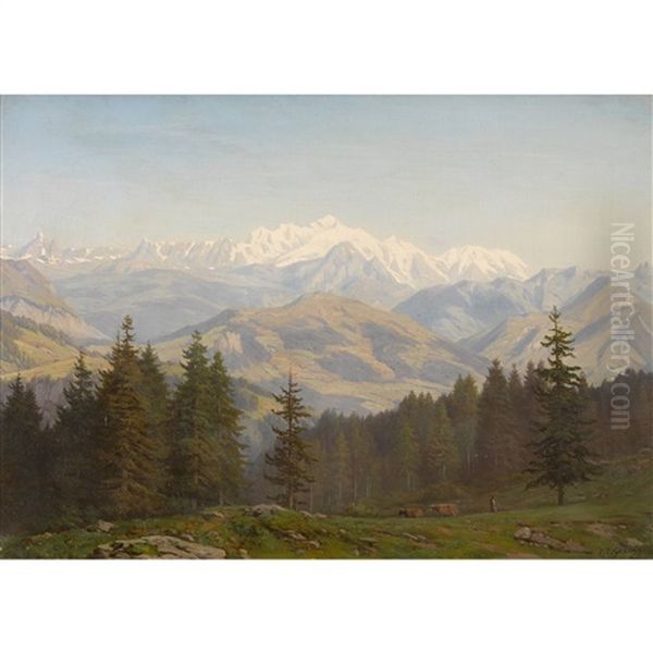 Mont-blanc Vu Des Voirons - view 1
