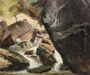 Rocky Waterfall by Jean Philippe George-Julliard