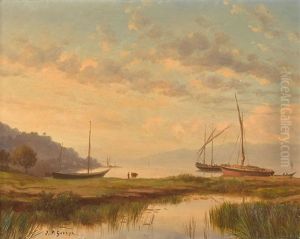 Le Soir Au Bouveret by Jean Philippe George-Julliard