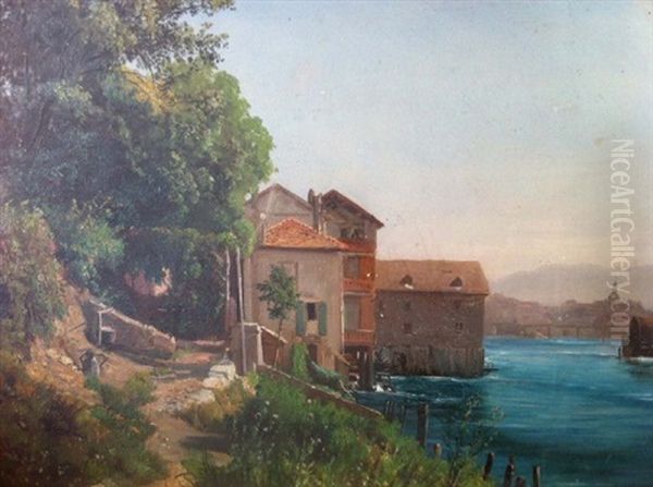 Moulin Aupres D'un Lac - view 1