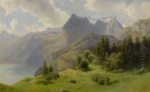 Vierwaldstattersee Mit Urirotstock by Jean Philippe George-Julliard