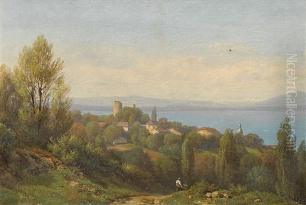 Blick Auf Saint-pierre-de-curtille Am Lac Du Bourget - view 1