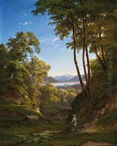 Schweizer Seenlandschaft by Jean Philippe George-Julliard