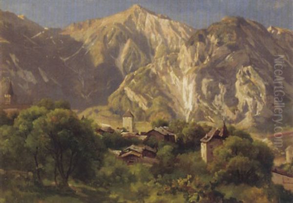 Stadtchen In Gebirgstal - view 1