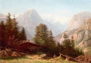 Glarnier Alpen Ob Linthal by Jean Philippe George-Julliard