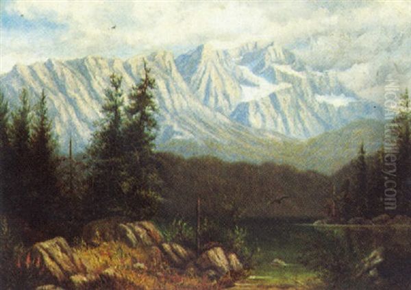 Berglandschaft Beim Eibsee Mit Zugspitze - view 1