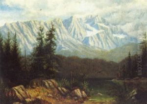 Berglandschaft Beim Eibsee Mit Zugspitze