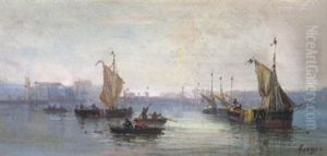 Im Hafen Von Marseille by Jean Louis Georges