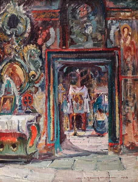 Interior De Biserica Romaneasca - view 1